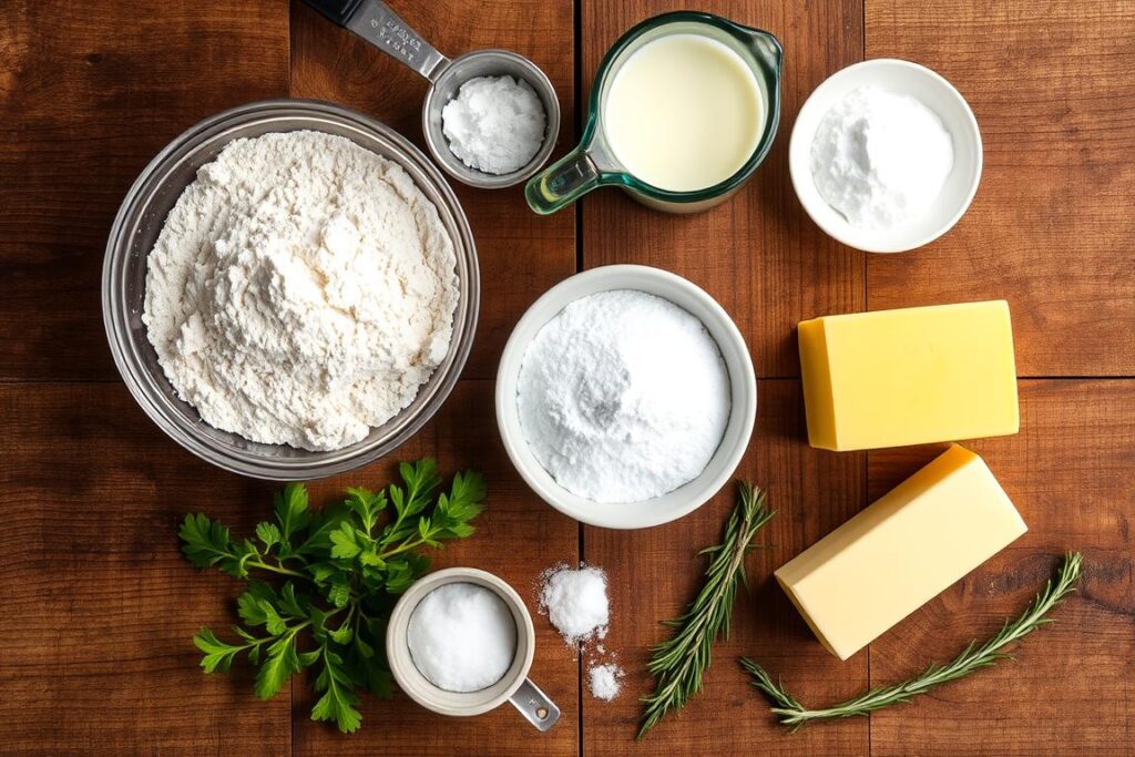 Ingredients for No-Yeast Dinner Rolls