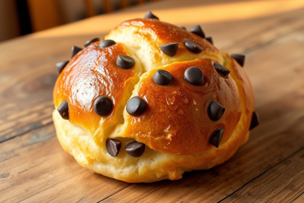 French Brioche Pastry with Chocolate Chips