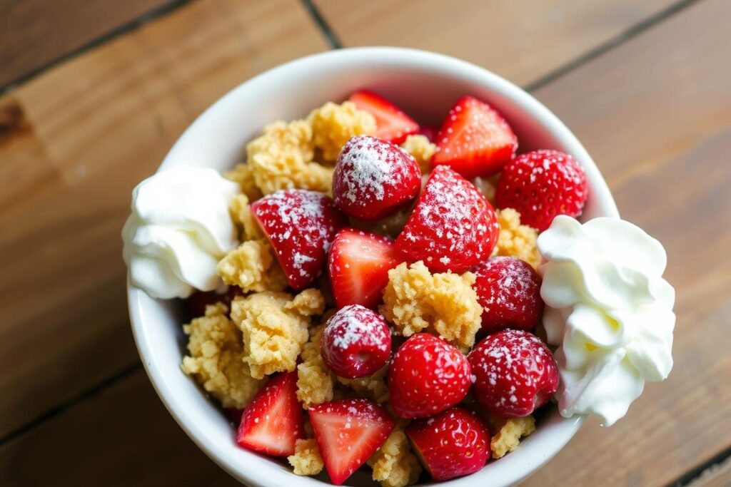 Strawberry Shortcake Crumble Topping