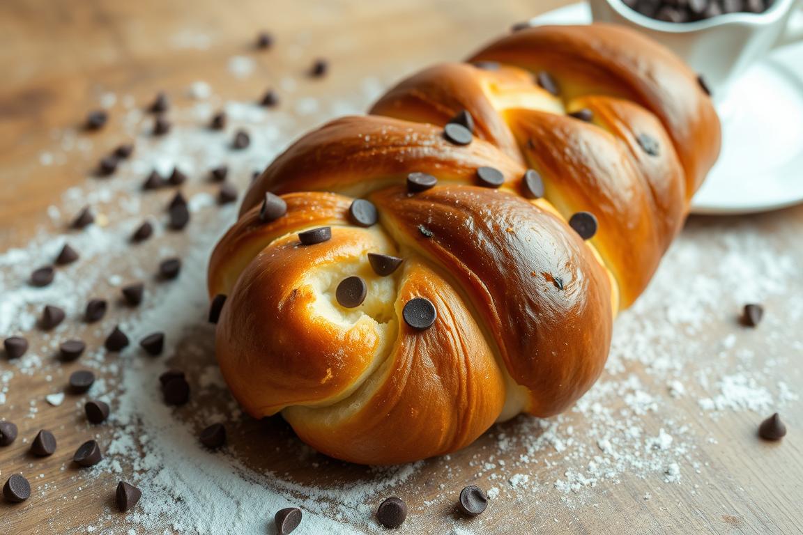 braided chocolate chip brioche recipe